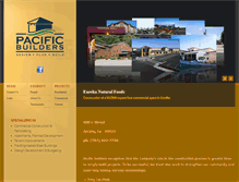 Tablet Screenshot of pacificbuilders-arcata.com